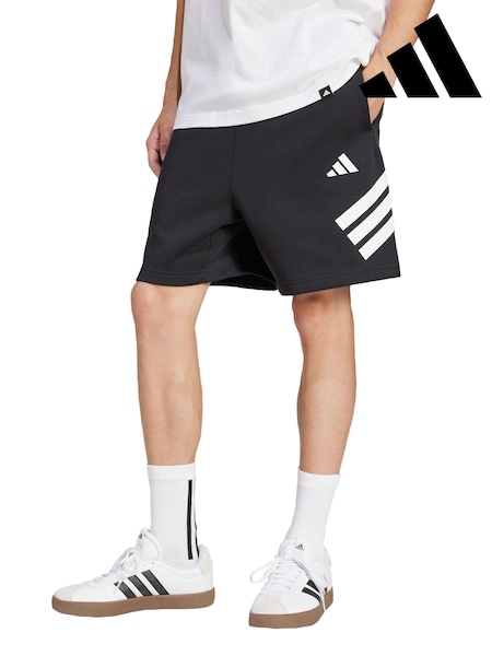 adidas Black Future Icons 3-Stripes Shorts (Y07169) | R$ 345