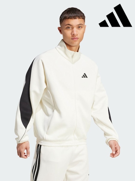 adidas White Stadium Track Top (Y07347) | €77