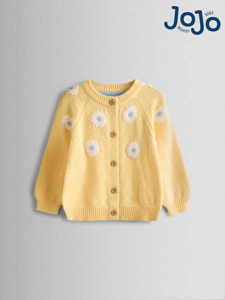 JoJo Maman Bébé Daisy Embroidered Cardigan (Y07387) | 209 LEI - 231 LEI