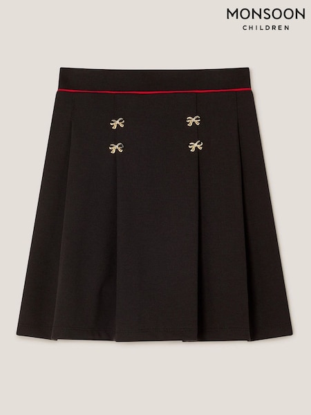 Monsoon Grey Bow Ponte Pleated Skirt (Y07393) | €29 - €34