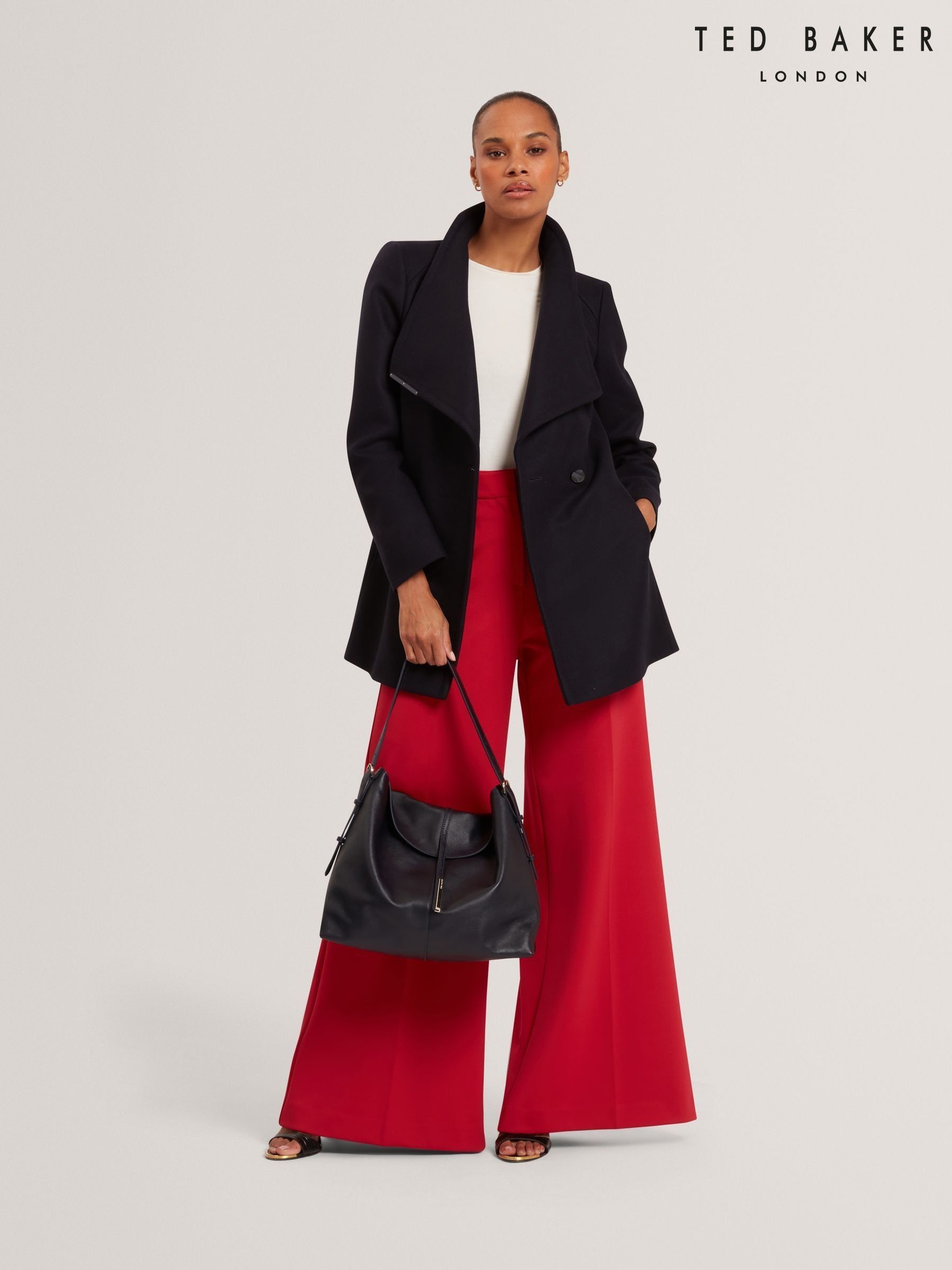 TED BAKER 黒 ケープコート S TED BAKER 黒 ケープコート S