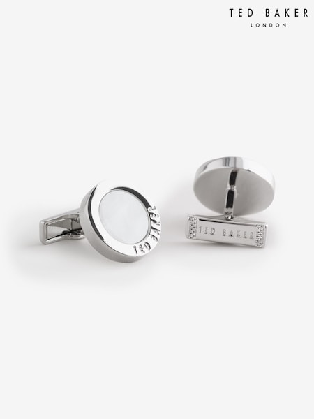 Ted Baker Silver Coopers - Round Epoxy Cufflinks (Y07798) | €73