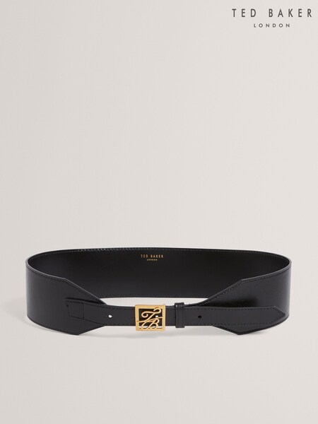 Ted Baker Black Aniikaa - Script Leather Waist Belt (Y07815) | €69
