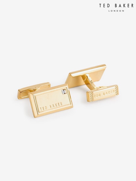 Ted Baker Gold Kristol Brushed Metal Cufflinks (Y07819) | €58