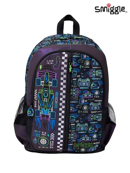 Smiggle Black Accelerate Classic Backpack (Y07849) | 243 QAR