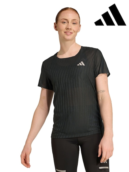 adidas Black Adi365 Running CLIMACOOL+ T-Shirt (Y07892) | AED291