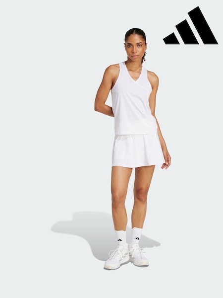 adidas White Club Tennis Climacool Skirt (Y07903) | AED204