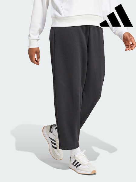 adidas Black Essentials Contemporary Logo Fleece Barrel Joggers (Y07958) | €53