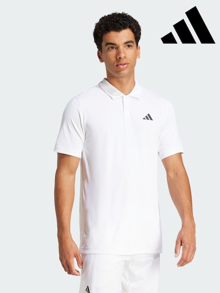 adidas White Club Tennis Polo Shirt (Y07976) | R$ 345