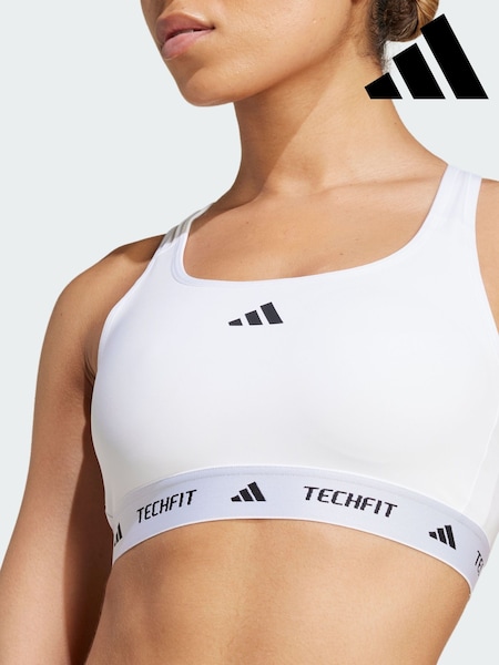 adidas White Tech Fit Bra (Y08101) | €44