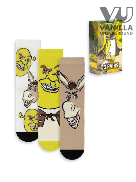 Vanilla Underground Calf Socks Set of 3 (Y08112) | R$ 220