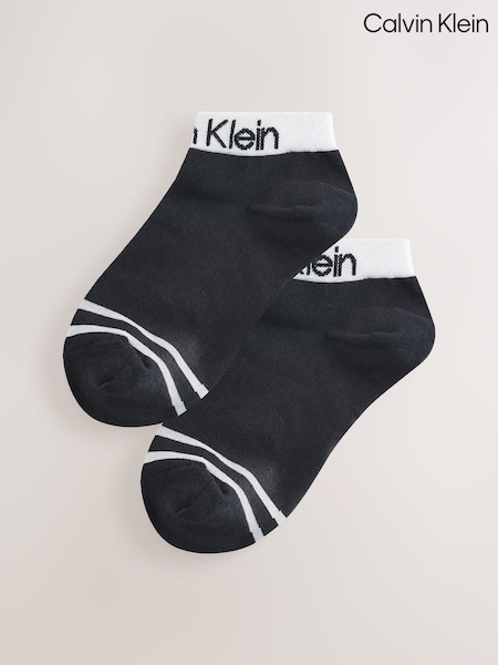 Calvin Klein Black Logo Socks 2 Pack (Y08158) | R$ 130