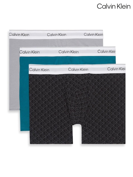 Calvin Klein Black 3 Pack Boxer Briefs Icon Cotton Stretch (Y08422) | €63