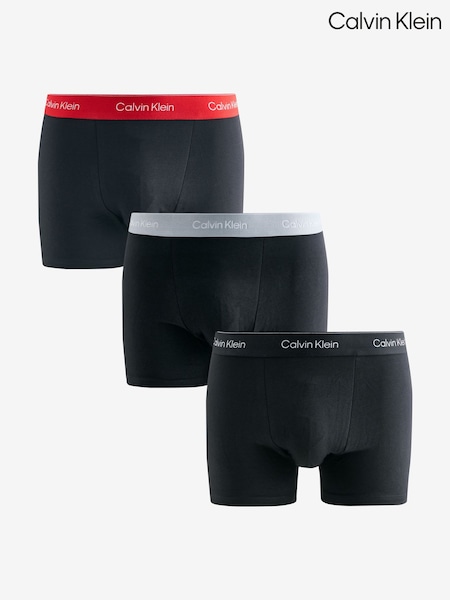 Calvin Klein Black Icon Cotton Stretch 3 Pack Boxer Trunks (Y08430) | €56