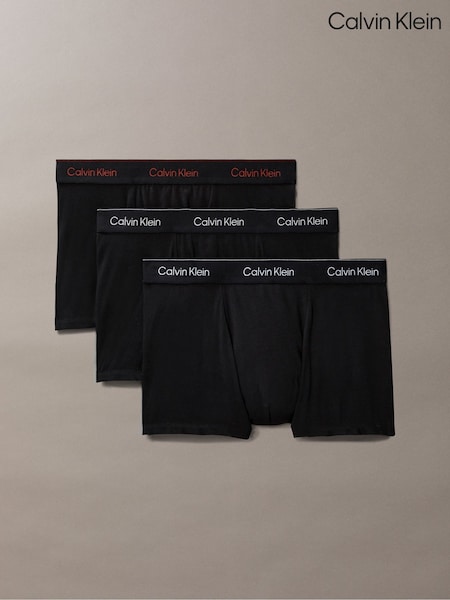 Calvin Klein Adrenaline Rush Icon Cotton Stretch Relaxed Dart Trunks 3 Pack (Y08436) | R$ 435