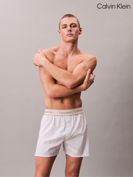 Calvin Klein Natural Cotton Poplin Boxers (Y08447) | 178 QAR