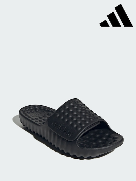 adidas Black Adissage 360rec Slides (Y08535) | AED175
