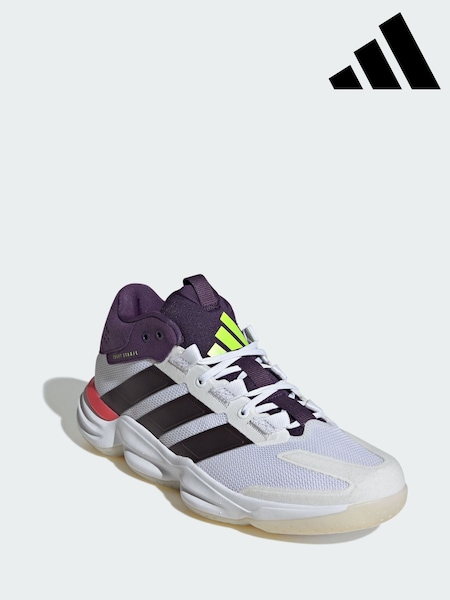 adidas White Court Stabil Indoor Shoes (Y08540) | AED524