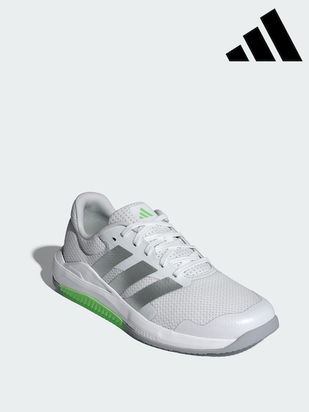 adidas White Dropset Base Trainers (Y08559) | €73