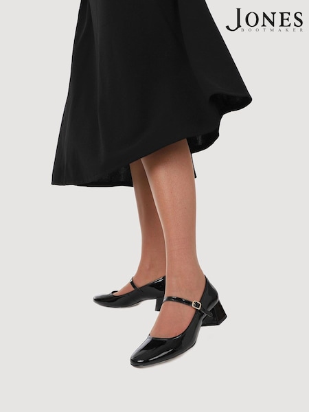 Jones Bootmaker Black Xabrina Patent Leather Shoes (Y08569) | €131