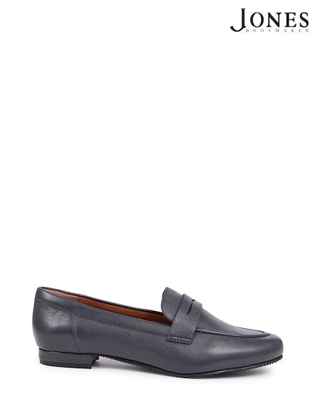 Jones Bootmaker Blue Synara Leather Loafers (Y08571) | €140