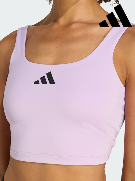 adidas Purple Power Light Support Bra Tank Top (Y08622) | €44