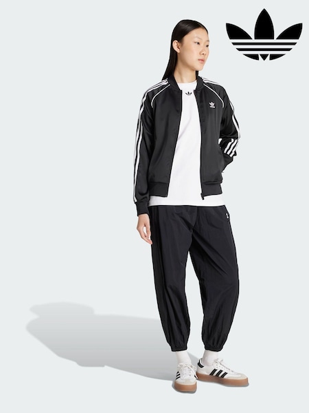 adidas Originals Black SST Adicolor Satin Track Top (Y08623) | €99