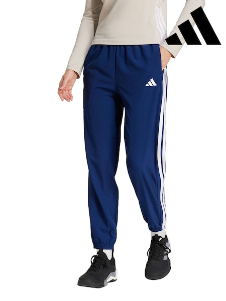 adidas Blue Train Essentials 3 Stripes Woven Joggers (Y08664) | €54