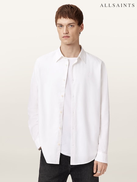 AllSaints White Heart Long Sleeve Shirt (Y08738) | €154