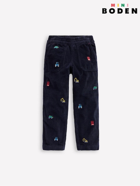 Boden Blue Pull-On Cord Trousers (Y08765) | €50 - €58