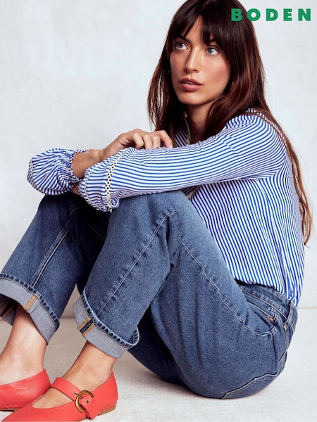 Boden Blue Mid Rise Comfort Stretch Jeans (Y08772) | €138