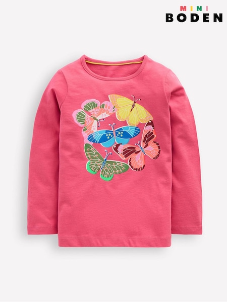 Boden Pink Long Sleeve Riso T-Shirt G5513 (Y08795) | 84 QAR - 94 QAR