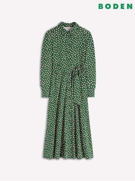 Boden Green Marcia Jersey Shirt Dress (Y08812) | €185