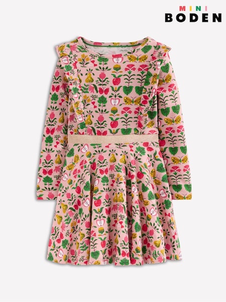 Boden Pink Cora Twirly Jersey Dress (Y08854) | 144 QAR - 173 QAR