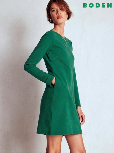 Boden Green Cornelia Ottoman Dress (Y08860) | €117