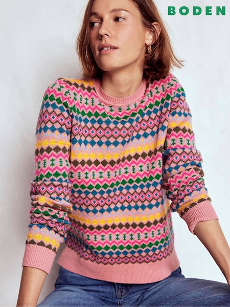 Boden Edie Fair Isle Jumper (Y08877) | R$ 980