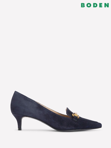 Boden Blue Iris Heel Snaffle Point Loafers (Y08913) | €216