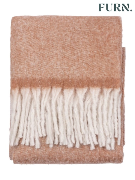 Furn Rust Cosy Woven Tasselled Throw (Y08979) | 158 QAR