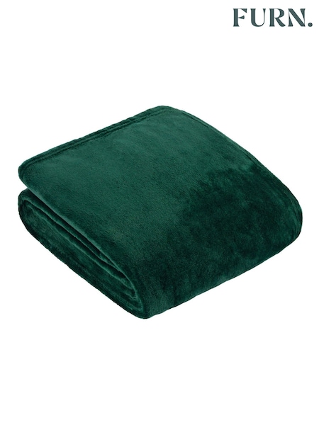 Furn Emerald Harrow Fleece Throw (Y08992) | €25
