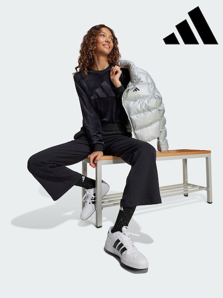 adidas Black Girl Holiday Glam Cropped Sweatshirt (Y09035) | €44