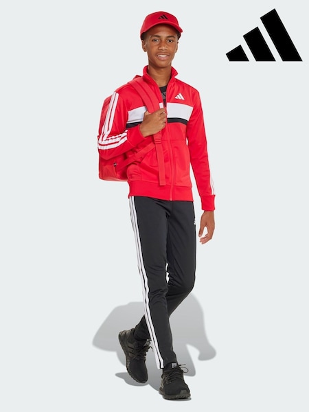 adidas Red Seasonal Essentials Tiberio 3-Stripes Tricot Tracksuit (Y09037) | €50