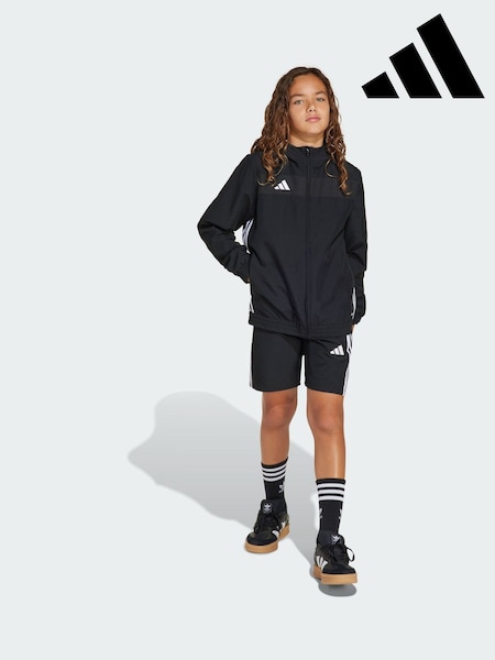 adidas Black Tiro 25 Essentials Woven Hoodie (Y09048) | €43