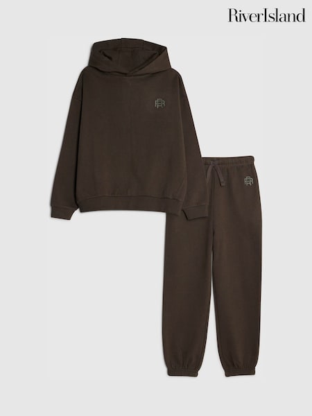 River Island Green Essentials Hoodie & Joggers Set (Y09062) | €36