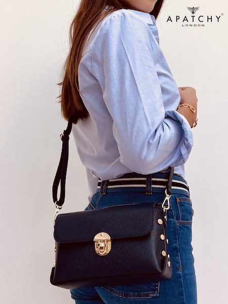 črna - Apatchy The Bloxsome Leather Cross-Body Bag (Y09176) | € 125