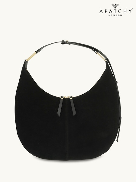 Apatchy Black The Nora Suede Bag (Y09188) | €215