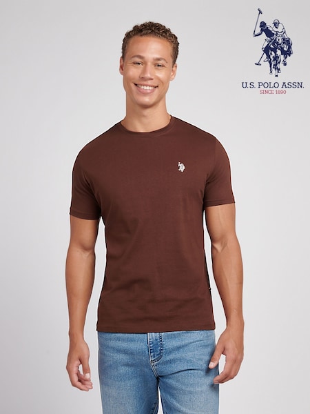 U.S. Polo Assn. Brown Mens Back Graphic T-Shirt (Y09189) | €37