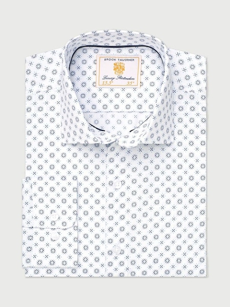 Brook Taverner Blue Print Shirt (Y09291) | €63