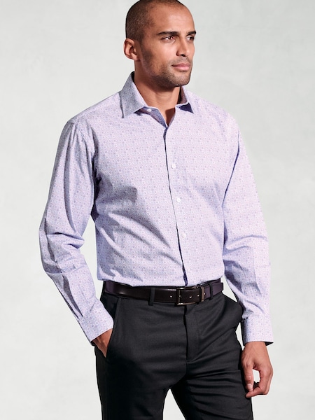 Brook Taverner Purple Print Shirt (Y09297) | €66