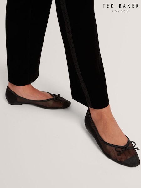 Ted Baker Black Merrisa - Mesh Ballet Flats (Y09404) | R$ 980