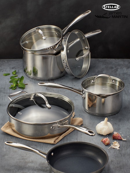 Stellar 5 Piece 7000 Draining Saucepan Set (Y09522) | 250 €